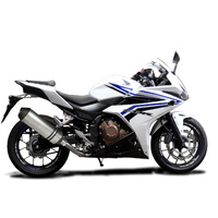 HONDA CBR500R 2016-2022 343MM X-OVAL TITANIUM EXHAUST SYSTEM Product thumb image 2