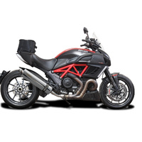 Ducati Diavel 2011-2018 450MM Oval Stainless Exhaust System Product thumb image 2