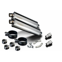 Triumph Speed Triple R 1050 2012-2016 450MM Oval Stainless Exhaust System Product thumb image 2