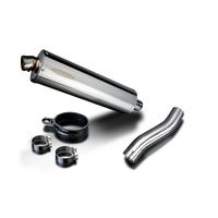 Honda CB500F 2016-2021 450MM Oval Stainless Exhaust System Product thumb image 2