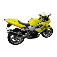 Honda VTR1000F Firestorm 1997-2006 450MM Oval Carbon Exhaust System Product thumb image 2