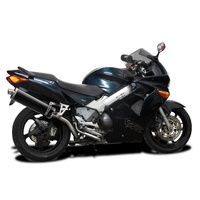 HONDA VFR800 HI-LEVEL 1998-2001 450MM OVAL CARBON EXHAUST SYSTEM Product thumb image 2