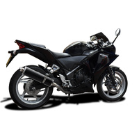 HONDA CBR250R CBR250 2011-2014 MC41 450MM OVAL CARBON EXHAUST SYSTEM Product thumb image 2