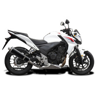Honda CB500F 2013-2015 450MM Oval Carbon Exhaust System Product thumb image 2