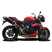 Triumph Speed Triple 1050 2011-2014 450MM Oval Carbon Exhaust System Product thumb image 2