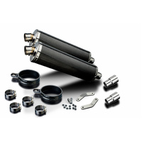 Triumph Speed Triple R 1050 2012-2016 450MM Oval Carbon Exhaust System Product thumb image 2