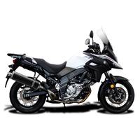 Suzuki DL650 V-STROM 17-23 DE-CAT 450MM Oval Carbon Fibre Exhaust System Product thumb image 2