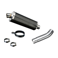 HONDA CB400SF REVO NC42 HYPER VTEC 2007-2015 350MM OVAL CARBON EXHAUST SYSTEM Product thumb image 2