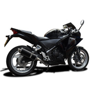 HONDA CBR250R CBR250 2011-2014 MC41 350MM OVAL CARBON EXHAUST SYSTEM Product thumb image 2