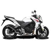 Honda CB500F 2013-2015 350MM Oval Carbon Exhaust System Product thumb image 2