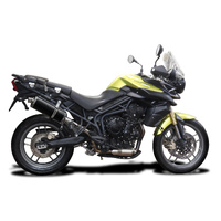 Triumph Tiger 800 ABS 2011-2020 350MM Oval Carbon Exhaust System Product thumb image 2
