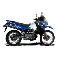 Kawasaki KLR650E 2008-2021 350MM Oval Carbon Exhaust System Product thumb image 2