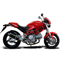 Ducati Monster 620/695/800 2002-2008 350MM Oval Carbon Exhaust System Product thumb image 2