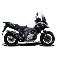 Suzuki DL650 V-STROM 17-23 DE-CAT 350MM Oval Carbon Fibre Exhaust System Product thumb image 2