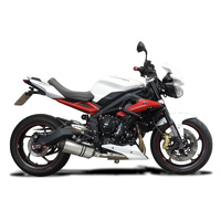 Triumph Street Triple 675 13-16 260MM X-OVAL Titanium Exhaust System Product thumb image 2