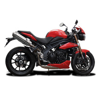 Triumph Speed Triple 1050 2011-2014 320MM TRI-OVAL Stainless Exhaust System Product thumb image 2