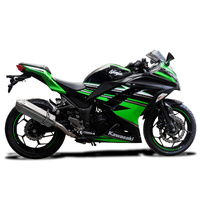 Kawasaki Ninja 300 2013-2023 320MM TRI-OVAL Stainless Exhaust System Product thumb image 2