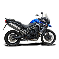 Triumph Tiger 800XR 2015-2018 320MM TRI-OVAL Stainless Exhaust System Product thumb image 2