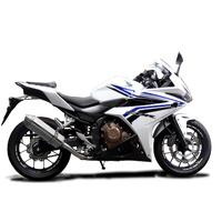 HONDA CBR500R 2016-2024 320MM TRI-OVAL STAINLESS EXHAUST SYSTEM Product thumb image 2