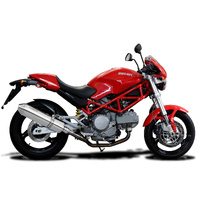 Ducati Monster 620/695/800 2002-2008 420MM TRI-OVAL Stainless Exhaust System Product thumb image 2