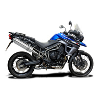 Triumph Tiger 800XR 2015-2018 420MM TRI-OVAL Stainless Exhaust System Product thumb image 2
