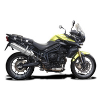Triumph Tiger 800 ABS 2011-2020 420MM TRI-OVAL Stainless Exhaust System Product thumb image 2