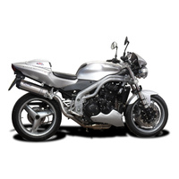 TRIUMPH SPEED TRIPLE 955i 02-04 HI-LEVEL 343MM X-OVAL STAINLESS EXHAUST SYSTEM Product thumb image 2