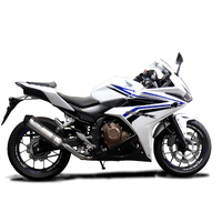 Honda CBR500R 2016-2024 343MM X-OVAL Stainless Exhaust System Product thumb image 2
