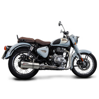 Royal Enfield Classic 350 Bullet 350 2022-2025 343MM X-OVAL Stainless Exhaust Product thumb image 2