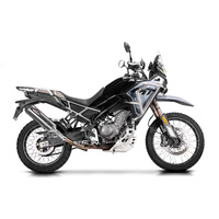 CF Moto 450 MT 2024-2026 343MM X-OVAL Stainless Exhaust System Product thumb image 2