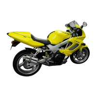 Honda VTR1000F Firestorm 1997-2006 225MM Oval Stainless Exhaust System Product thumb image 2