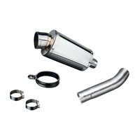 HONDA CB400SF REVO NC42 HYPER VTEC 2007-2015 225MM OVAL STAINLESS EXHAUST SYSTEM Product thumb image 2
