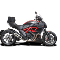 DUCATI DIAVEL 2011-2018 225MM OVAL STAINLESS EXHAUST SYSTEM Product thumb image 2