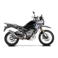 CF Moto 450 MT 2024-2026 225MM Oval Stainless Exhaust System Product thumb image 2