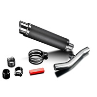 SUZUKI GSX1400 2005-2009 350MM ROUND CARBON EXHAUST SYSTEM Product thumb image 2