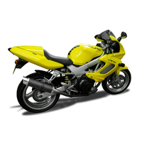 Honda VTR1000F Firestorm 1997-2006 350MM Round Carbon Exhaust System Product thumb image 2