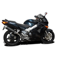 HONDA VFR800 HI-LEVEL 1998-2001 350MM ROUND CARBON EXHAUST SYSTEM Product thumb image 2