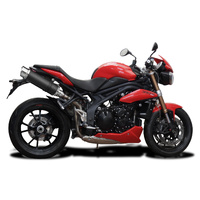 Triumph Speed Triple 1050 2011-2014 350MM Round Carbon Exhaust System Product thumb image 2