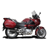 HONDA NT700V Deauville (2006-2015) 350MM ROUND CARBON EXHAUST SYSTEM Product thumb image 2