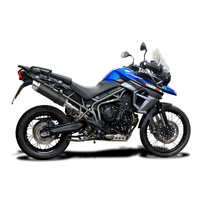Triumph Tiger 800XR 2015-2018 350MM Round Carbon Exhaust System Product thumb image 2