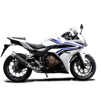 Honda CBR500R 2016-2024 350MM Round Carbon Exhaust System Product thumb image 2