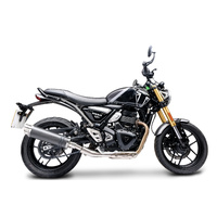 Triumph Speed 400 2024-2026 350MM Round Carbon Exhaust System Product thumb image 2