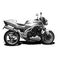 Triumph Speed Triple 955i 02-04 HI-LEVEL 350MM Round Stainless Exhaust System Product thumb image 2