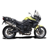 Triumph Tiger 800 ABS 2011-2020 350MM Round Stainless Exhaust System Product thumb image 2