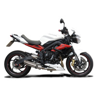 Triumph Street Triple 675 13-16 350MM Round Stainless SL10 Silencer KIT Product thumb image 2
