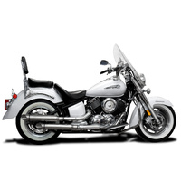 Yamaha XVS1100 A 1998-2018 Dragstar Classic V-STAR 410MM Slash CUT Exhaust Product thumb image 2