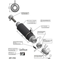 Leovince LV UNI Muffler KIT | GP Corsa | Carbon Fibre | ?54mm Product thumb image 2