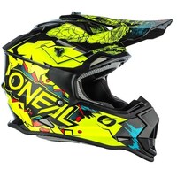 Oneal 2SRS Youth Off Road Helmet Villain V.22 Neon Yellow Product thumb image 2