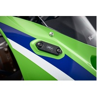Evotech Mirror Blanking Plates - Kawasaki Ninja ZX-6R Applies to Kawasaki, Aprilia. (For the years & models refer to description) Product thumb image 2