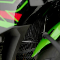 R&G PRO Radiator Guard for Kawasaki ZX-4R(R) (SE) ’23- GREEN COLOUR Product thumb image 2